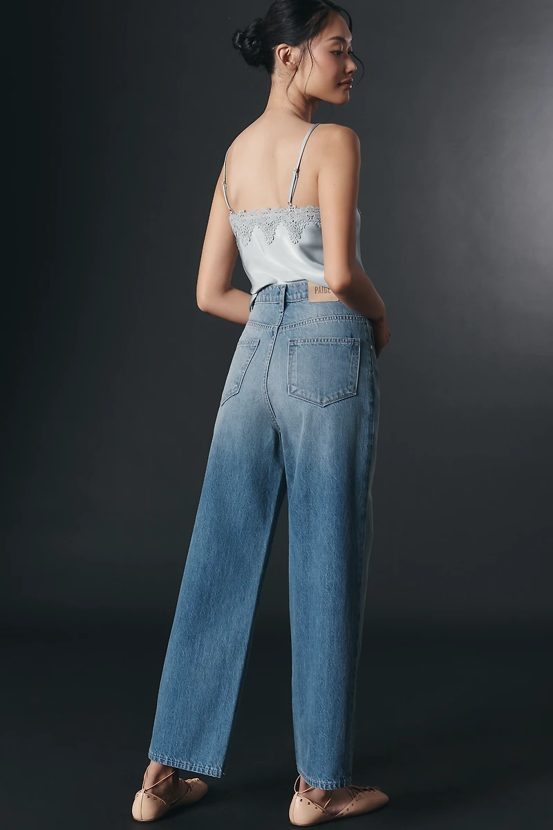 PAIGE Cameron Ankle High-Rise Straight-Leg Jeans