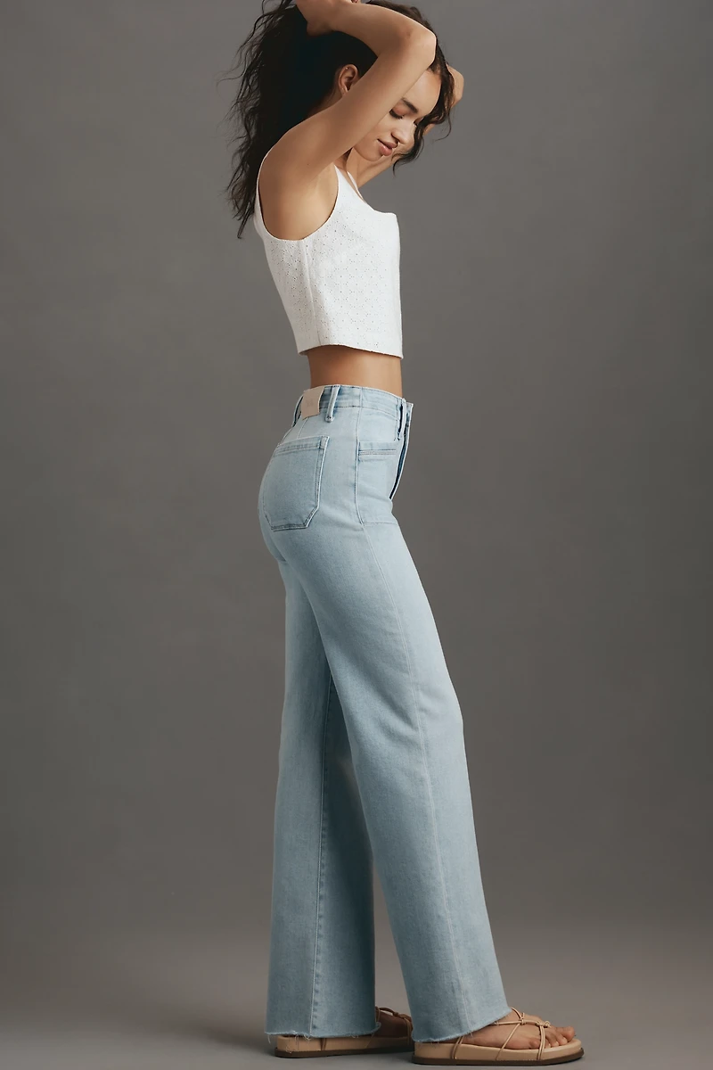 Paige Anessa High-Rise Wide Leg Jeans