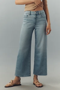 PAIGE Anessa Crop High-Rise Wide-Leg Jeans