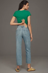 PAIGE Billy High-Rise Straight-Leg Crop Jeans