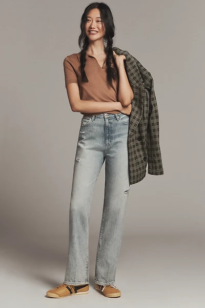 PAIGE The Sawyer High-Rise Straight-Leg Jeans