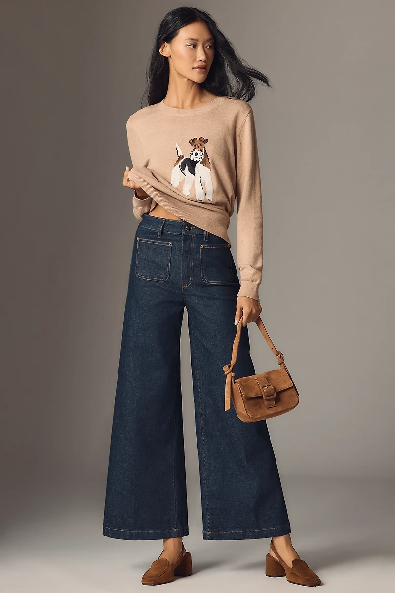 PAIGE Harper High-Rise Wide-Leg Jeans