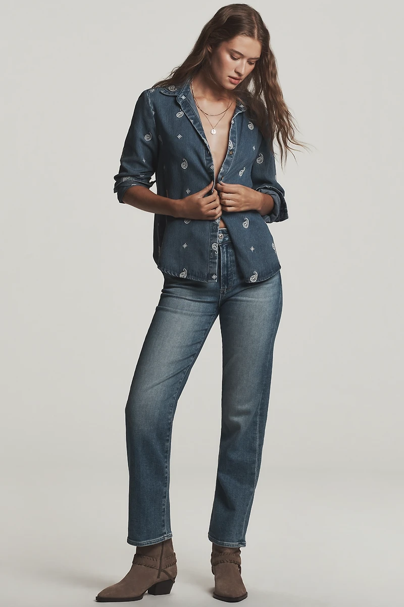 PAIGE Mason Mid-Rise Relaxed Straight-Leg Jeans