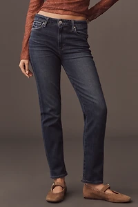 PAIGE Cindy High-Rise Straight-Leg Jeans