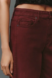 PAIGE Anessa High-Rise Wide-Leg Raw-Hem Jeans