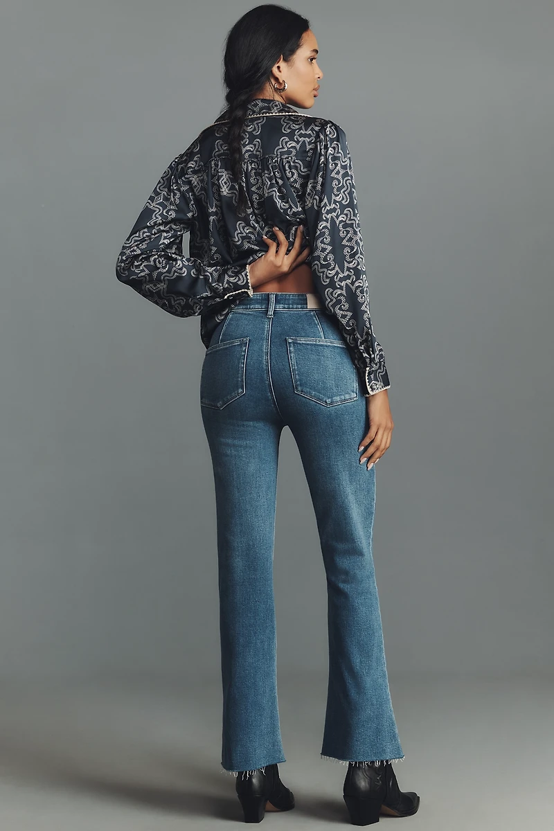 PAIGE Marlow Skimmer Mid-Rise Flare Jeans
