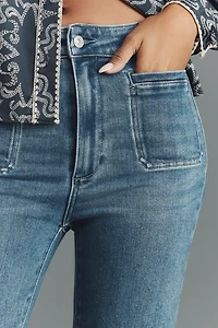PAIGE Marlow Skimmer Mid-Rise Flare Jeans