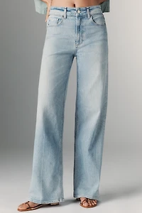 PAIGE Sasha 32" High-Rise Wide-Leg Jeans