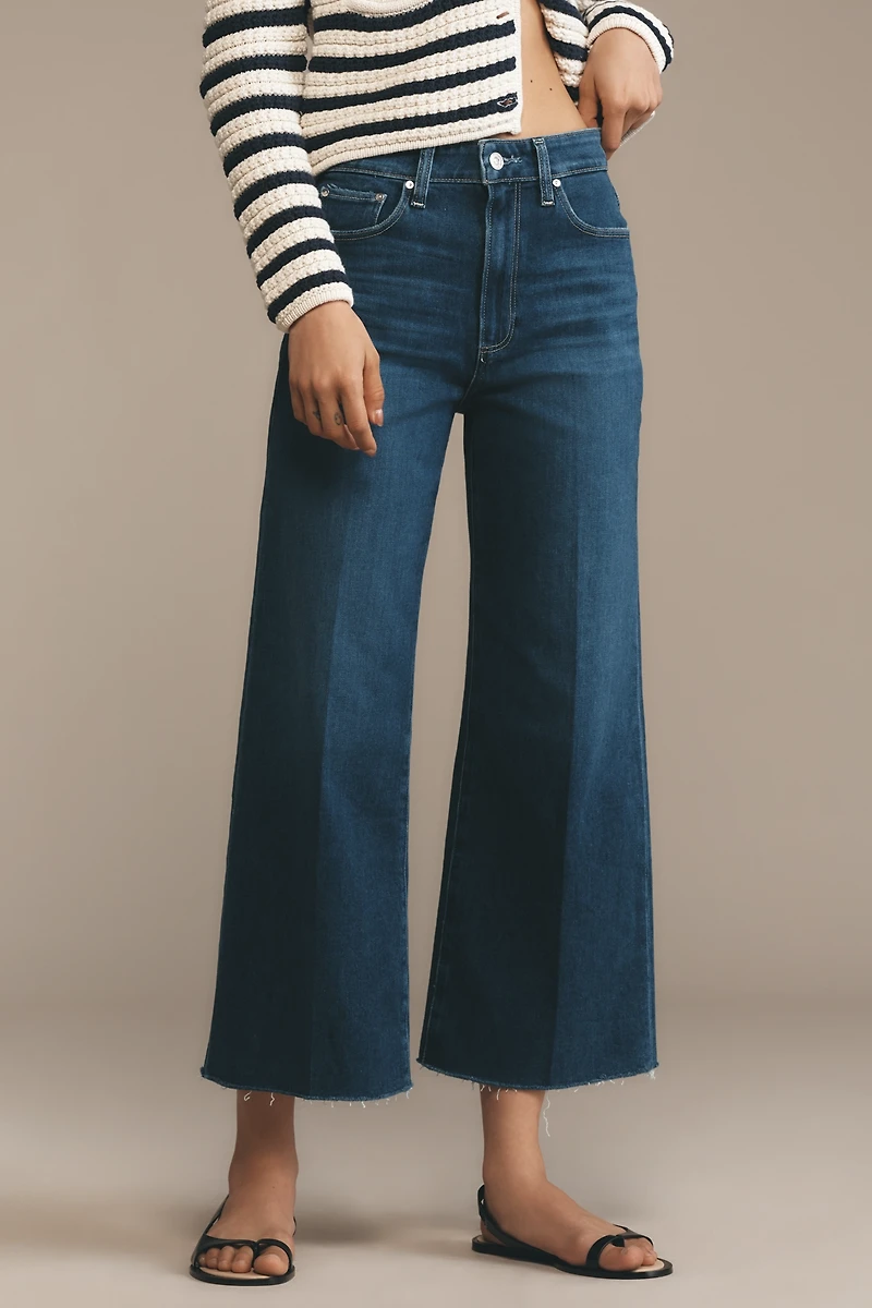 PAIGE Spotlight High-Rise Crop Wide-Leg Jeans