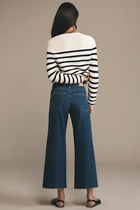 PAIGE Spotlight High-Rise Crop Wide-Leg Jeans