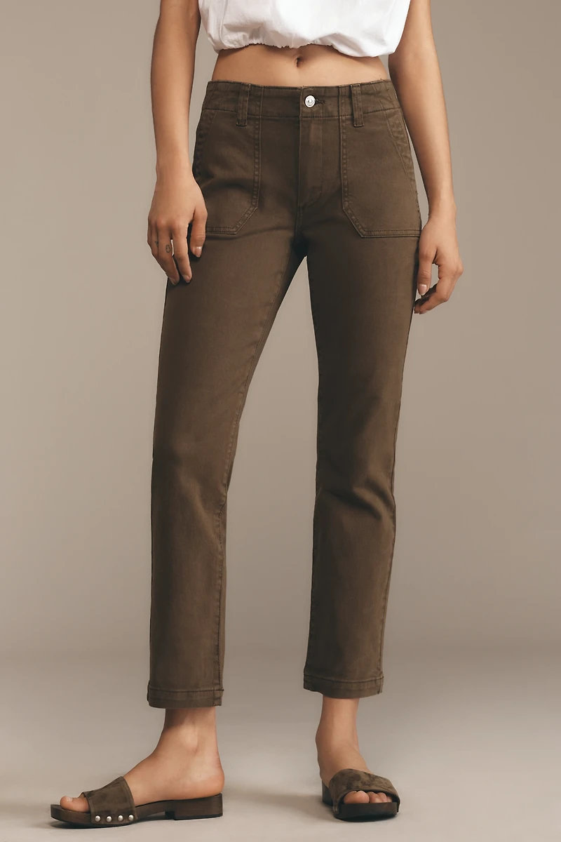 PAIGE Mayslie Mid-Rise Straight-Leg Jeans
