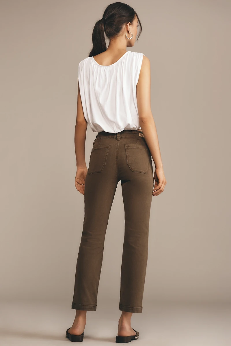 PAIGE Mayslie Mid-Rise Straight-Leg Jeans