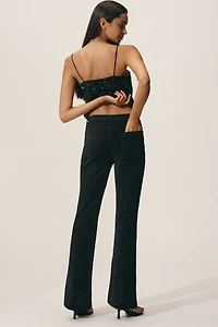 PAIGE Laurel Canyon 32" High-Rise Flare Jeans