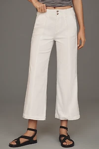 PAIGE Brooklyn High-Rise Crop Wide-Leg Jeans