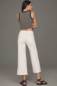PAIGE Brooklyn High-Rise Crop Wide-Leg Jeans