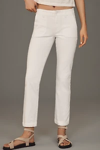PAIGE Mayslie Mid-Rise Straight-Leg Jeans