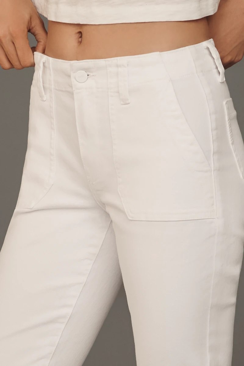 PAIGE Mayslie Mid-Rise Straight-Leg Jeans