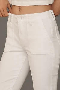 PAIGE Mayslie Mid-Rise Straight-Leg Jeans