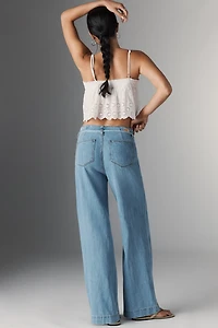 PAIGE Zoey High-Rise Wide-Leg Tie-Waist Jeans