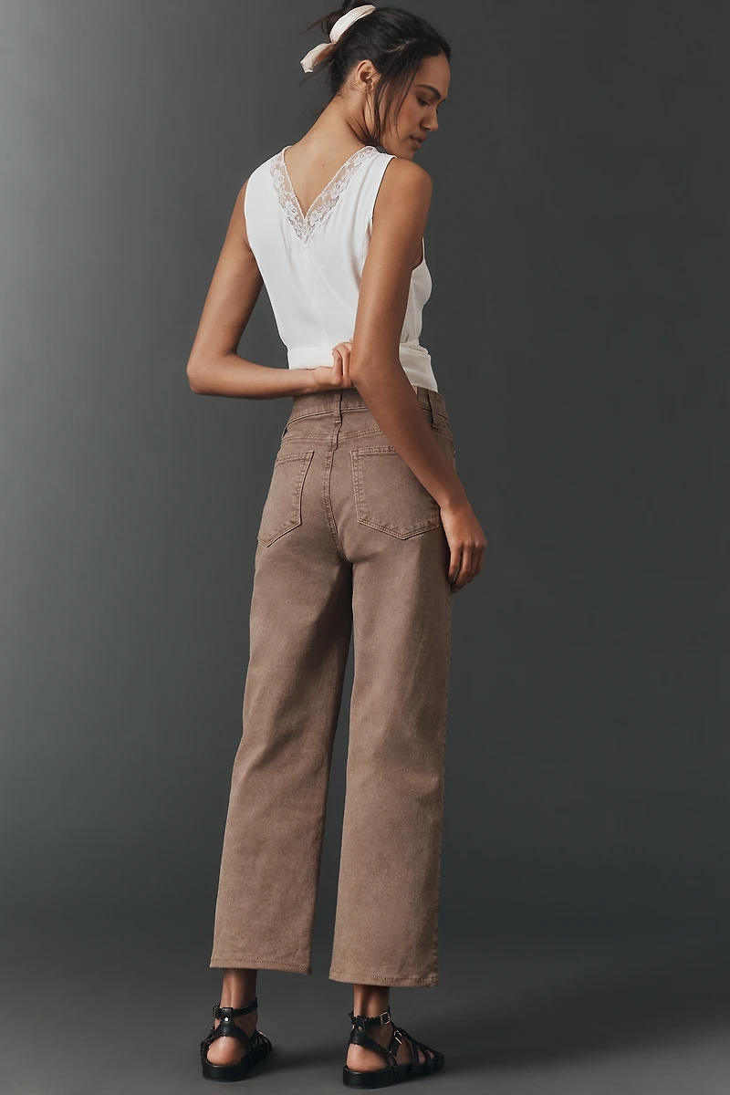 PAIGE Anessa Straight High-Rise Straight-Leg Ankle Jeans