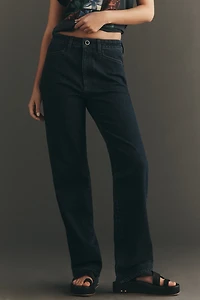 PAIGE Stevie High-Rise Straight-Leg Jeans