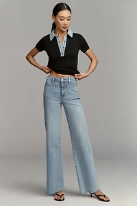 PAIGE Anessa 31 Front Yoke High-Rise Wide-Leg Jeans