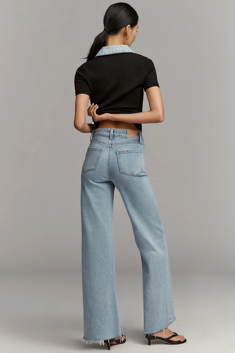 PAIGE Anessa 31 Front Yoke High-Rise Wide-Leg Jeans