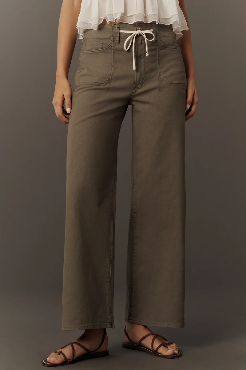 PAIGE Ari Tie-Waist Wide-Leg Jeans