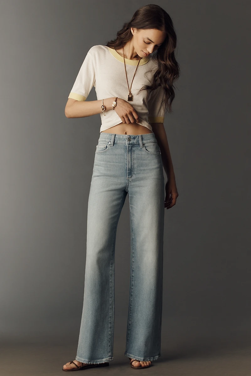 PAIGE Anessa 31" High Rise Wide Leg Jeans
