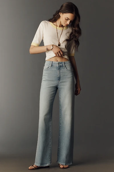 PAIGE Anessa 31" High Rise Wide Leg Jeans