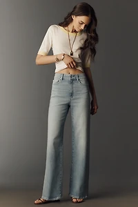 PAIGE Anessa 31" High Rise Wide Leg Jeans