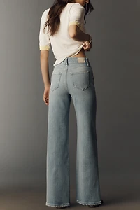 PAIGE Anessa 31" High Rise Wide Leg Jeans
