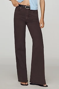 PAIGE Anessa 31" High-Rise Wide-Leg Jeans