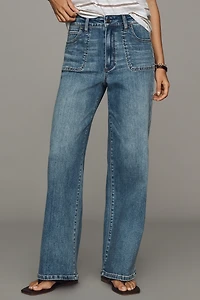 PAIGE Anessa 31" High-Rise Wide-Leg Jeans