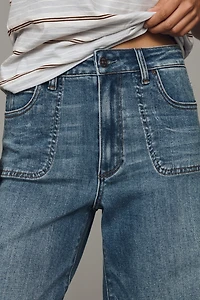 PAIGE Anessa 31" High-Rise Wide-Leg Jeans