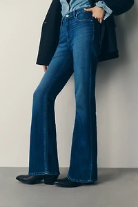 PAIGE Laurel Canyon 32" High-Rise Bootleg Jeans