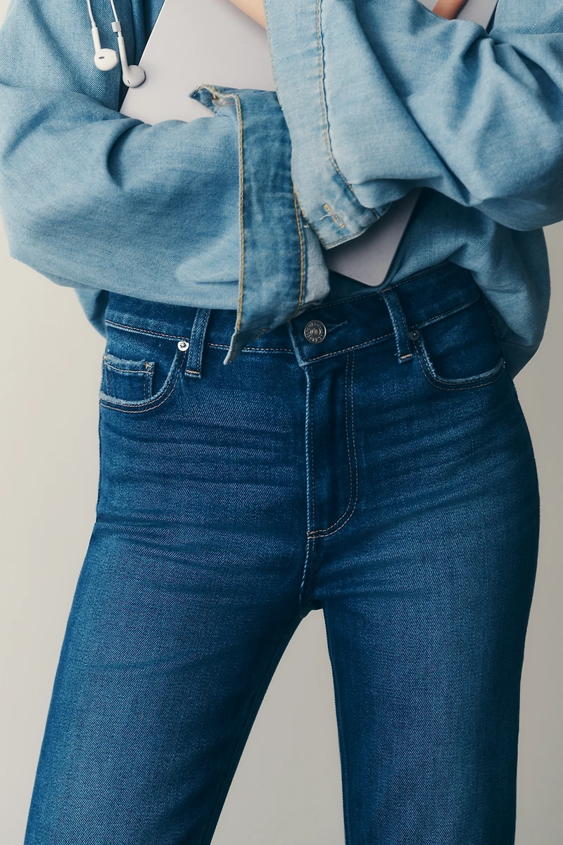 PAIGE Laurel Canyon 32" High-Rise Bootleg Jeans
