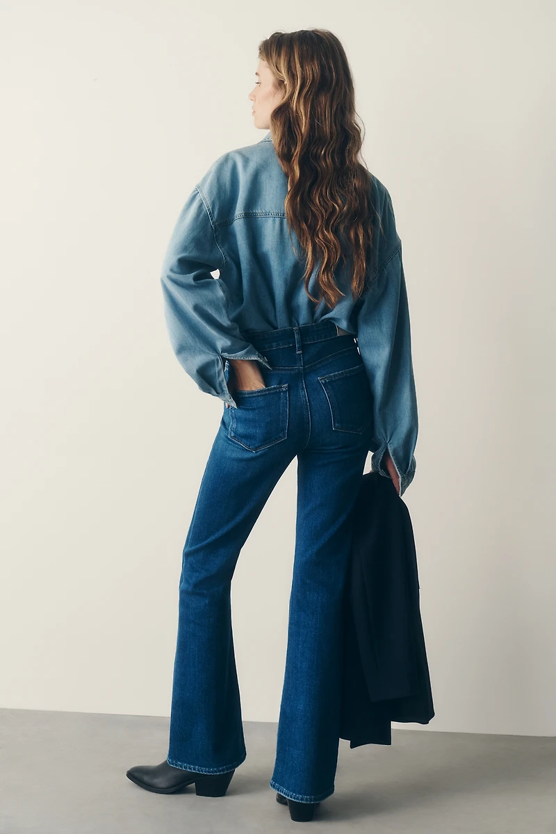 PAIGE Laurel Canyon 32" High-Rise Bootleg Jeans