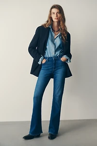 PAIGE Laurel Canyon 32" High-Rise Bootleg Jeans