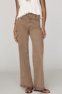 PAIGE Anessa 31" High-Rise Wide-Leg Jeans