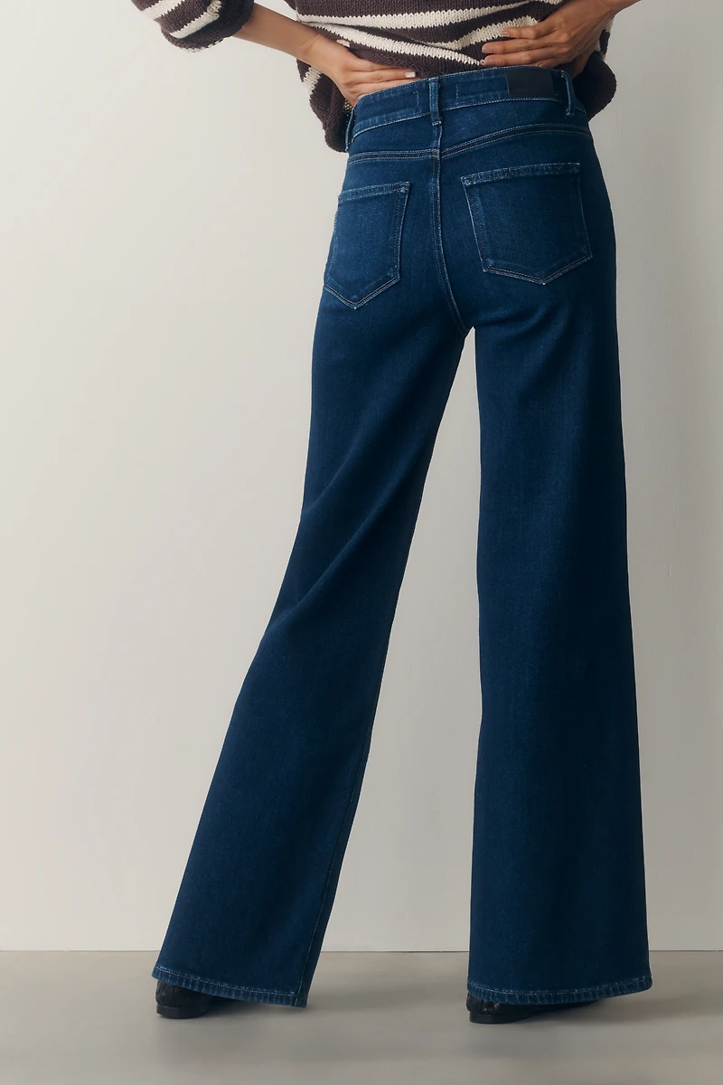 PAIGE Anessa 31" High-Rise Wide-Leg Jeans