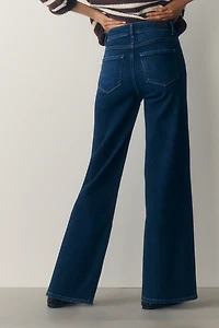 PAIGE Anessa 31" High-Rise Wide-Leg Jeans