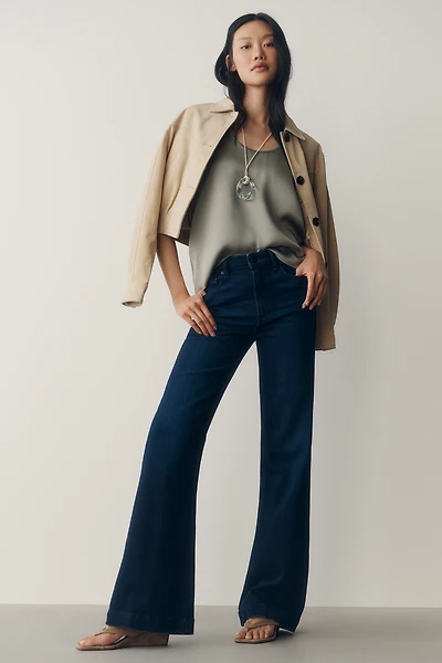 PAIGE Leenah 32" Mid-Rise Flared Jeans