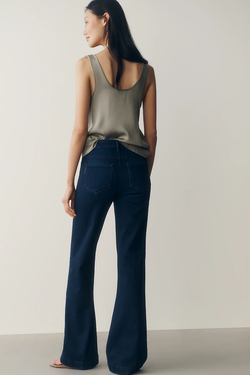 PAIGE Leenah 32" Mid-Rise Flared Jeans
