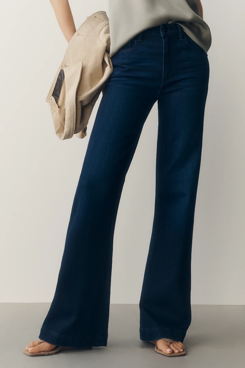 PAIGE Leenah 32" Mid-Rise Flared Jeans