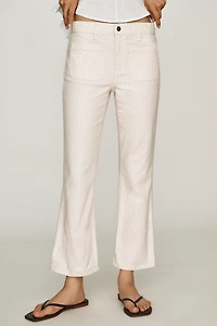 PAIGE Mason Mid-Rise Crop Bootleg Jeans