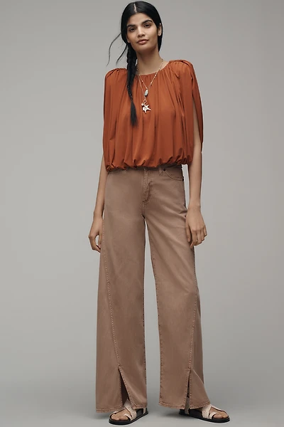 Wrangler High-Rise Wide Leg Jeans