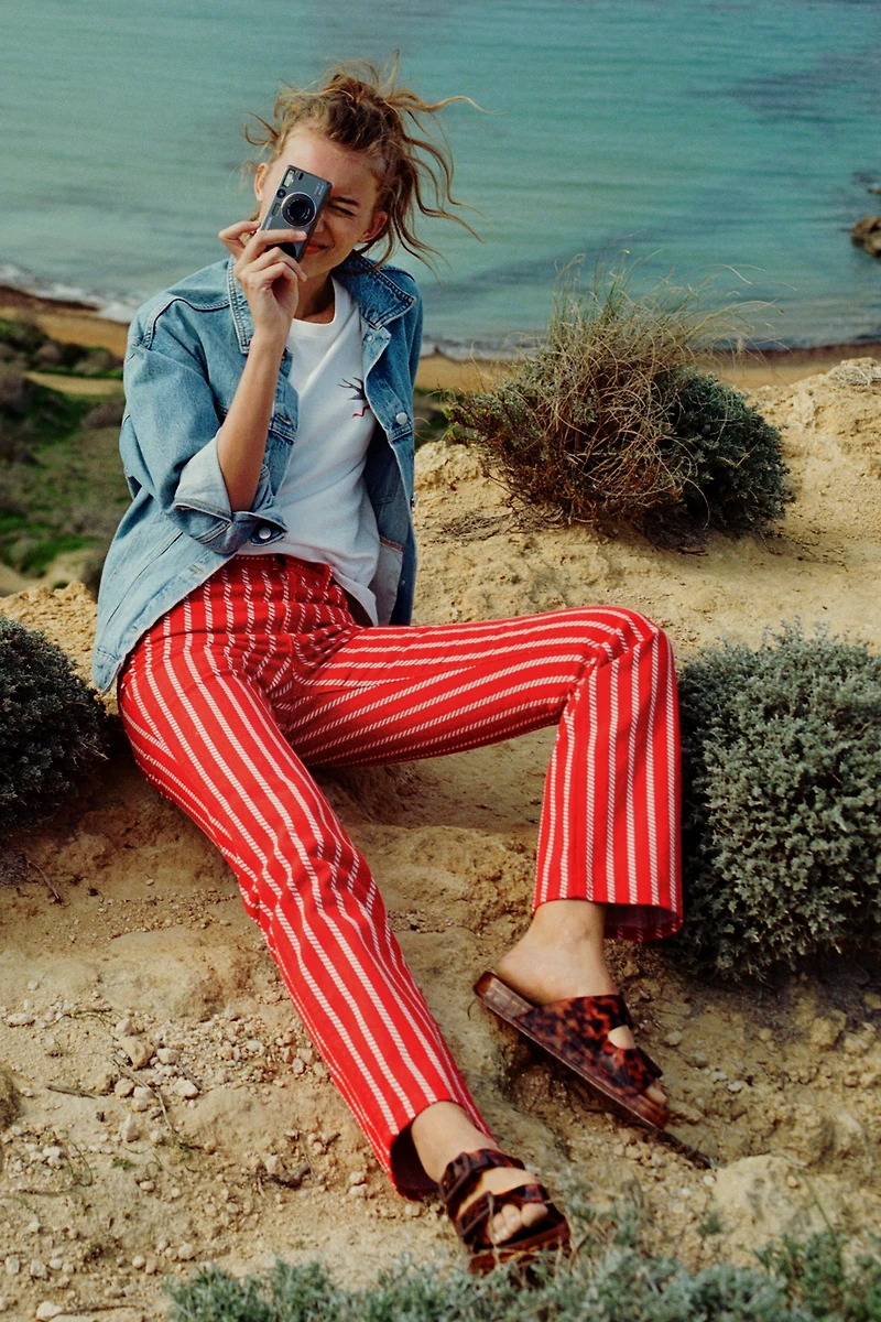 Wrangler Cotton Wrancher High-Rise Straight Leg Jeans