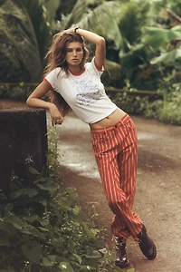 Wrangler Cotton Wrancher High-Rise Straight Leg Jeans