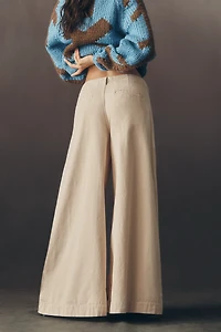 Pilcro Tie-Waist High-Rise Wide-Leg Trouser Jeans